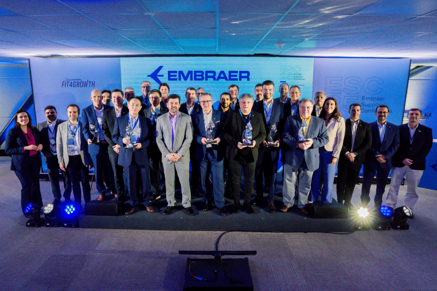 Embraer premia fornecedores destaques